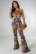 Load image into Gallery viewer, &quot;Basilica&quot; Back Cutout Flare Bottom Jumpsuit.
