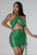 Load image into Gallery viewer, &quot;Luck Be A Lady&quot; Sequin Mini Dress. 
