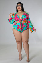 Load image into Gallery viewer, “You, Me, And The Sea” Plus Size Three Piece Swim Set.

