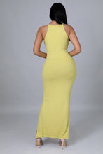 Load image into Gallery viewer, &quot;My Way&quot; Knit Rib Sleeveless Slit Dress.
