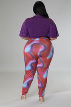 Load image into Gallery viewer, &quot;Blow A Bag&quot; Plus Size Top &amp; Printed Leggings Set.
