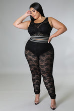 Load image into Gallery viewer, &quot;Kinda Bad, Kinda Boujee&quot; Plus Size Sleeveless Crop Tol &amp; Pants Set. 
