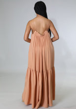 Load image into Gallery viewer, &quot;Just Peachy&quot; Long Open Back Maxi Dress.
