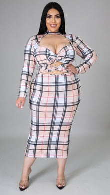 “Still In Demand” Plus Size Cut Out Bodycon Dress.