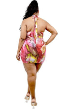 Load image into Gallery viewer, &quot;Whatever I Say Goes&quot; Plus Size Halter Neck Mini Dress.
