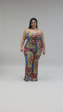 Load and play video in Gallery viewer, &quot;Basilica&quot; Plus Size Flare Bottom Jumpsuit.

