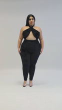 Load and play video in Gallery viewer, &quot;Five Star&quot; Plus Size Velvet Jumpsuit.
